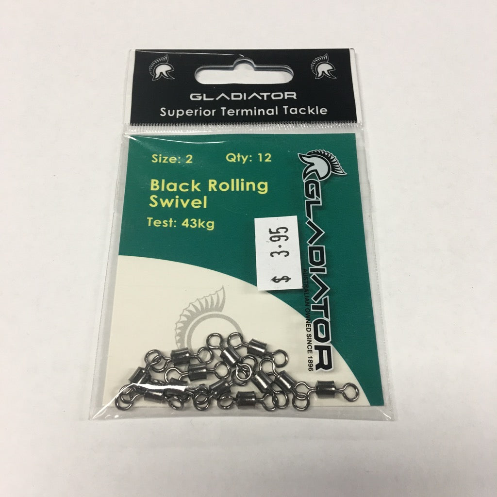 GLADIATOR BLACK ROLLING SWIVEL